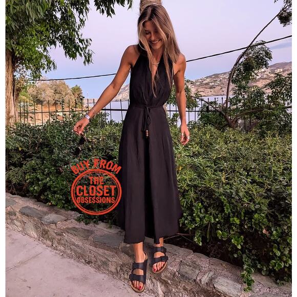 ZARA BLOGGER FAVE!!! Linen Blend Midi Dress NWT - Picture 8 of 17